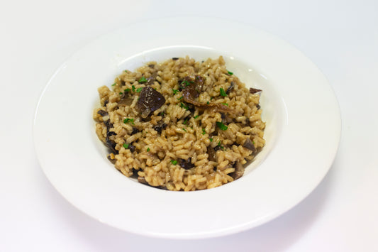 ARROZ CON SETAS Y VERDURAS