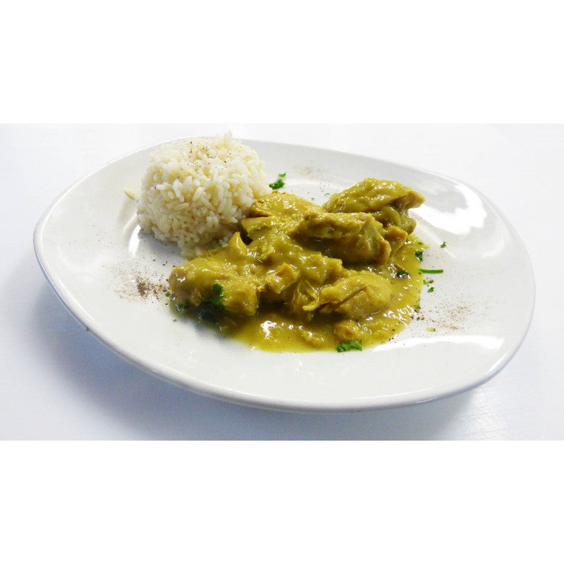 POLLO AL CURRY CON ARROZ